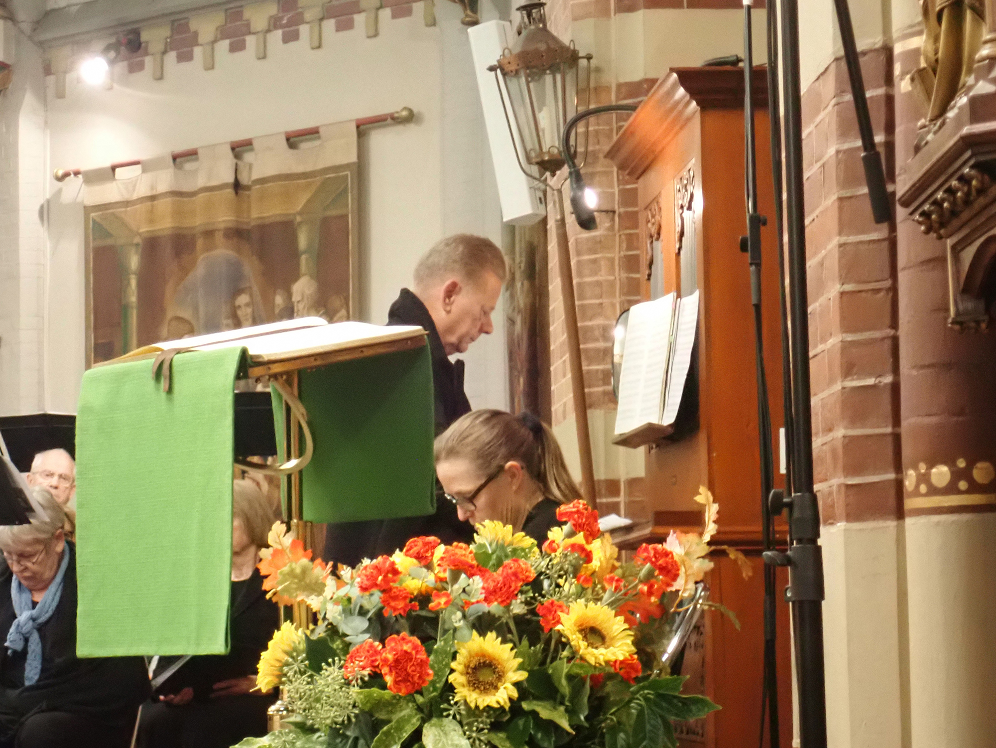 Jan en Annie Nelemans 50 jaar getrouwd 22-10-23 tijdens de Eucharistiviering.